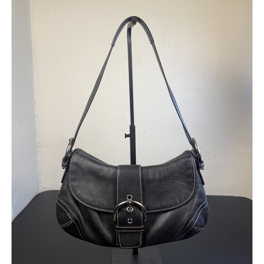 Coach J040-9248 SMALL Vintage Black Soho Y2K Leather Shoulder Bag